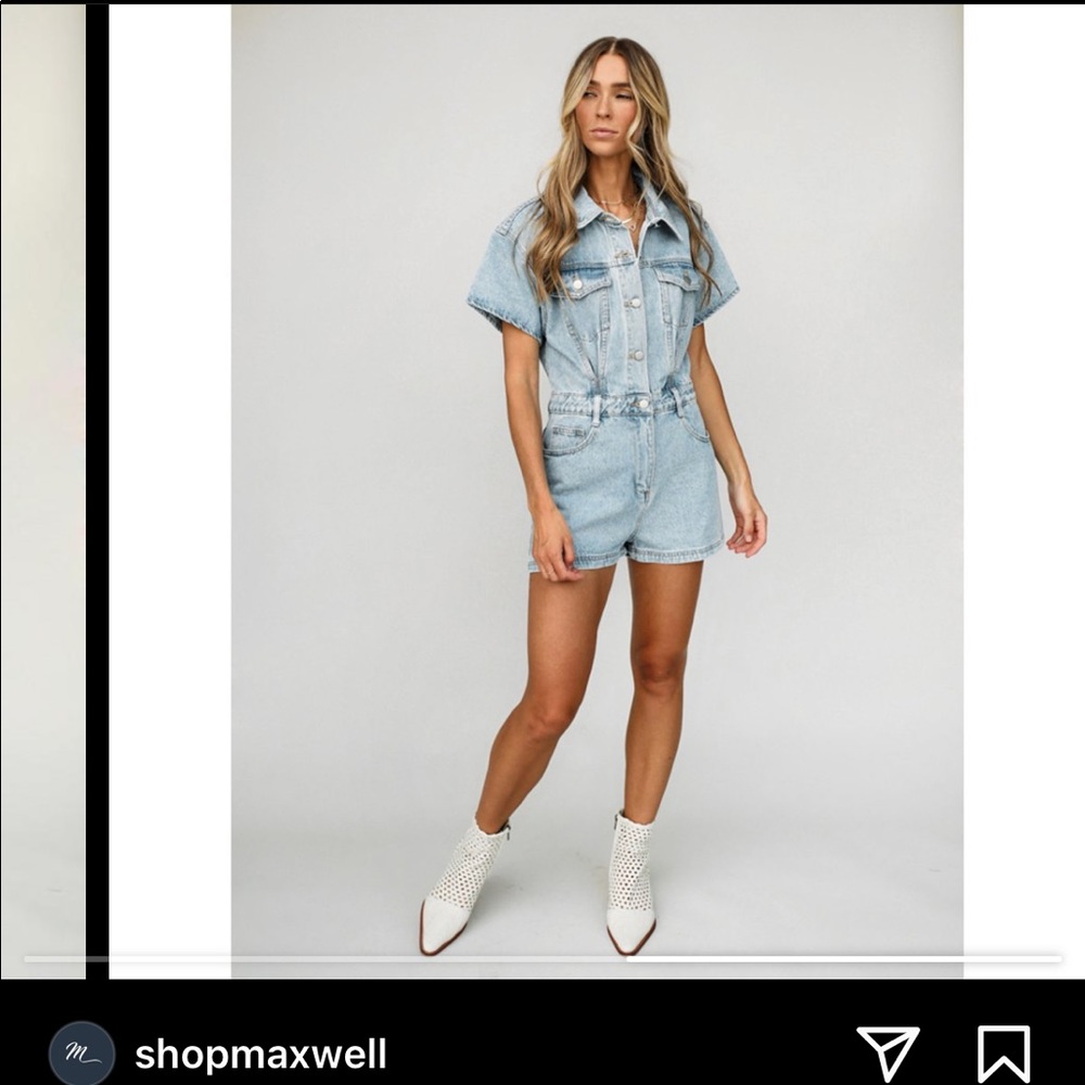 Maxwell Denim Romper